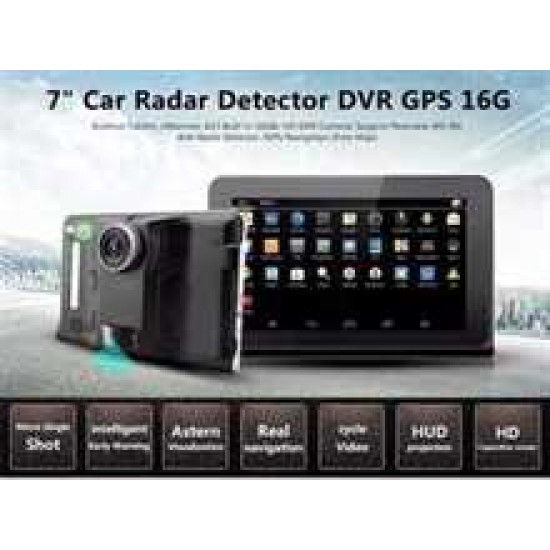 GPS 7 ANDROID,WIFI,DETECTOR RADAR,DVR,IGO TRUCK MAP 2018