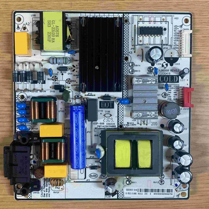 FUENTE ALIMENTACIÓN LG 43UR73006LA DLBB568 REV 0.3 (4UDS)