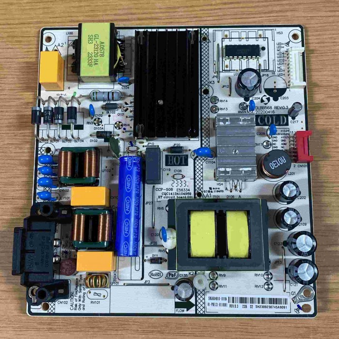 FUENTE ALIMENTACIÓN LG 43UR74006LB DLBB568 REV0.3 20200416