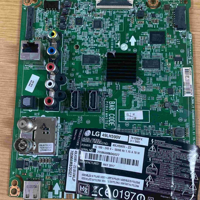 MAINBOARD LG 49LH590V EAX66873003(1.0) EBT64304754