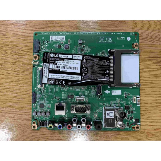 MAINBOARD LG 49LV300C EAX67258404(1.0) EBT64223902 MAINBOARD LG 49LV300C EAX67258404(1.0) EBT64223902