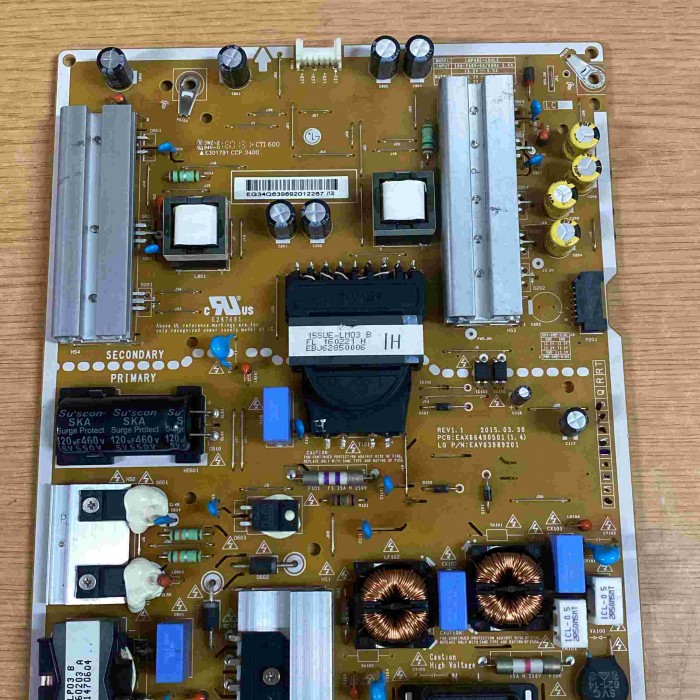 FUENTE ALIMENTACIÓN LG 49UF6800 EAX66490501(1.4) EAY63989201