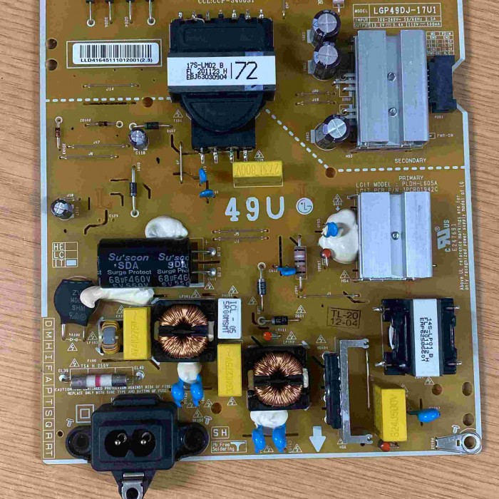 FUENTE ALIMENTACIÓN LG 49UN71006LA EAX67189201(1.7) EAY64511101