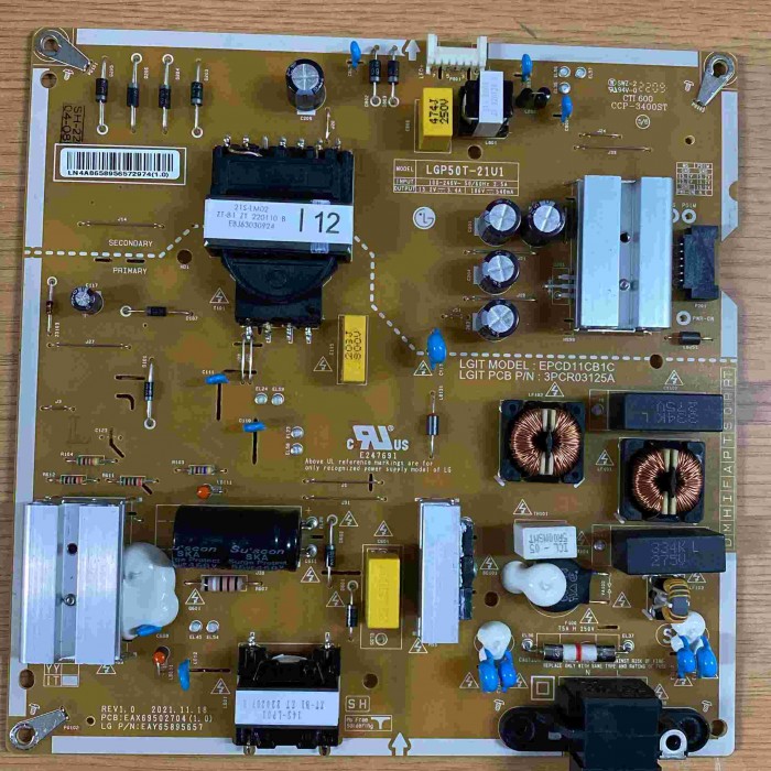 FUENTE ALIMENTACIÓN LG 50UQ80006LB EAX69502702(1.0) EAY65895602