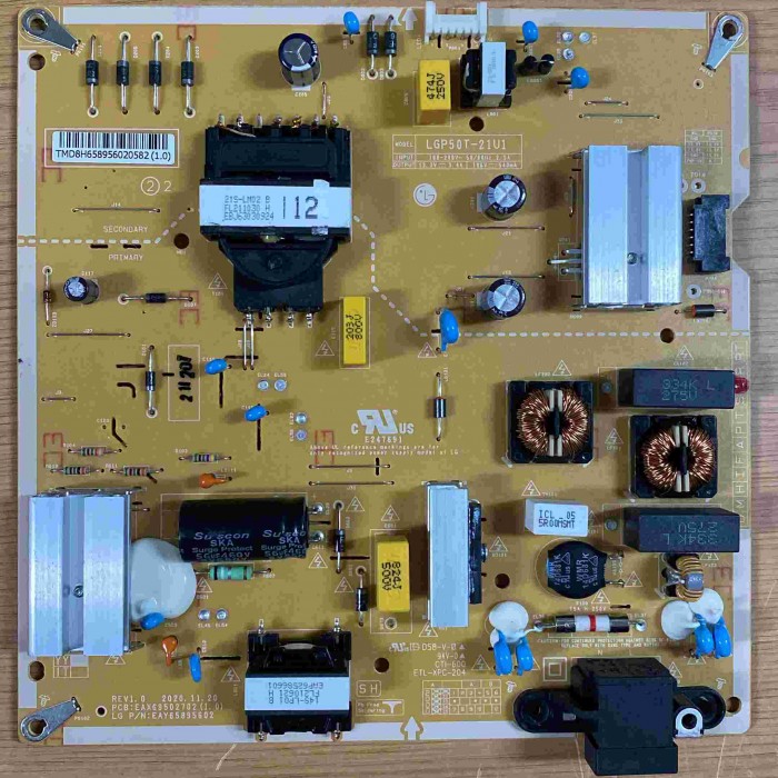 FUENTE ALIMENTACIÓN LG 50UQ80006LB EAX69502704(1.0) EAY65895657