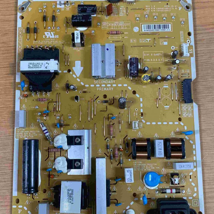 FUENTE ALIMENTACIÓN LG 55SM8200PLA EAX68248011(1.9) EAY65169911