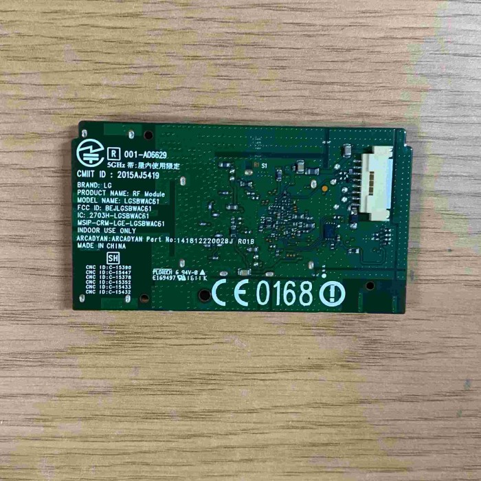 RECEPTOR WIFI LG 55UH750V LGSBWAC61