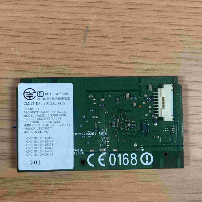 RECEPTOR WIFI LG 55UH950V LGSBWAC61