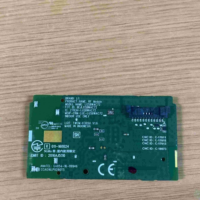 RECEPTOR WIFI LG 55UK6750PLD LGSBWAC72