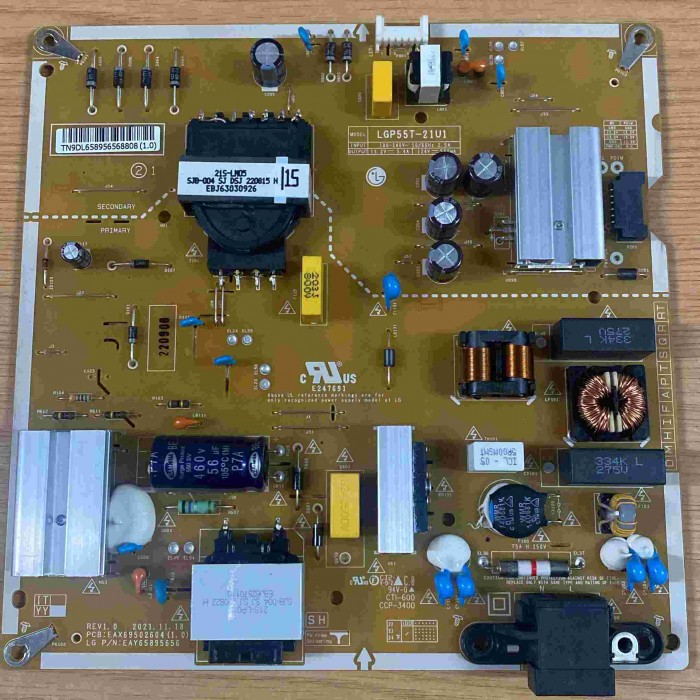 FUENTE ALIMENTACIÓN LG 55UQ81006LB EAX69502604(1.0) EAY65895656