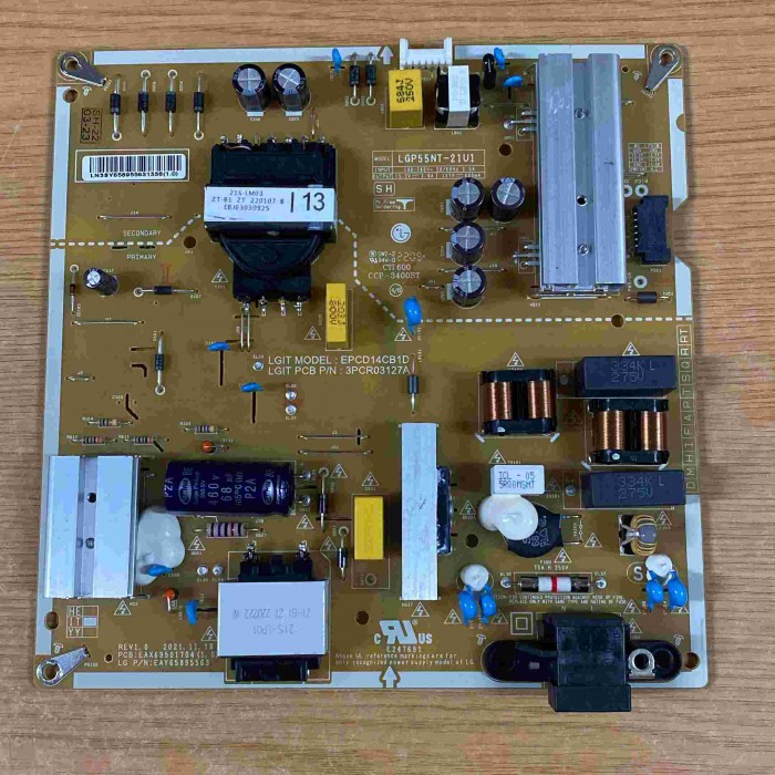 FUENTE ALIMENTACIÓN LG 55UQ91006LA EAX69501704(1.0) EAY65895563