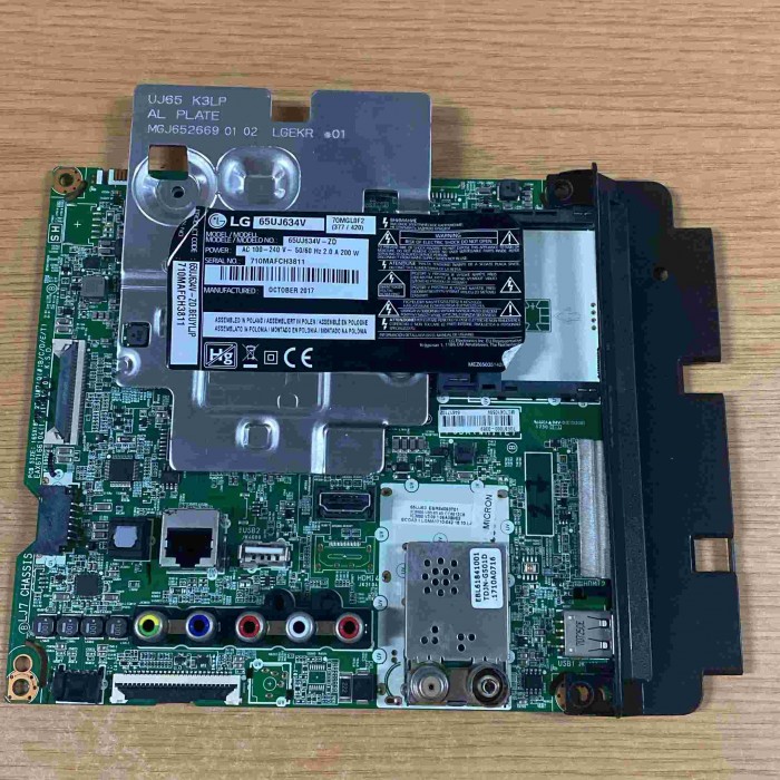 MAINBOARD LG 65UJ634V EAX67166104(1.0) EBT64617102