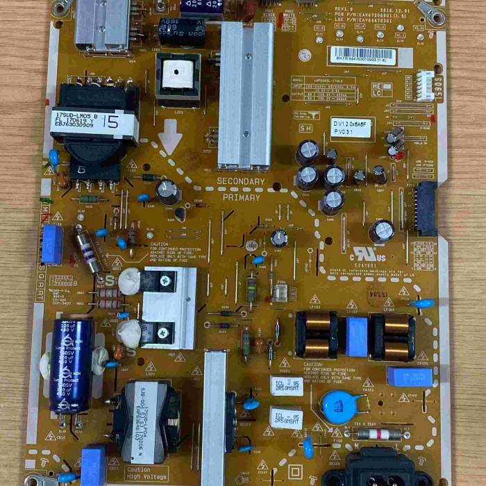 FUENTE ALIMENTACIÓN LG 65UJ701V EAX67206901(1.5) EAY64470301