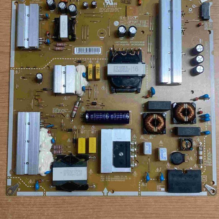 FUENTE ALIMENTACIÓN LG 75UP77006LB EAX69501502(1.0) EAY65895542