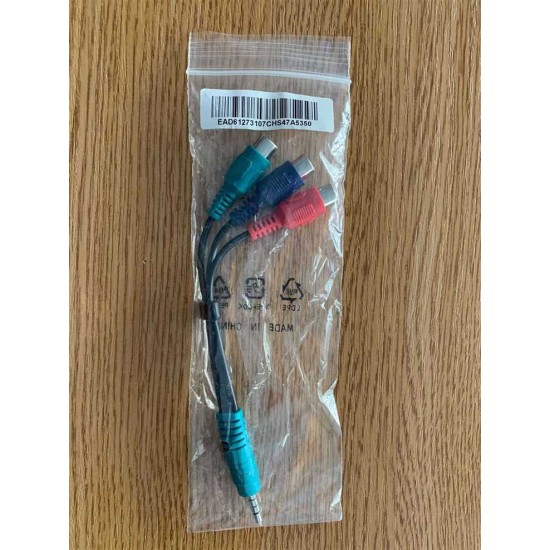 CABLE ADAPTADOR  VIDEO R-G-B AUXILIAR LG ORIGINAL EAD61273107