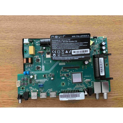 MAINBOARD NEVIR NVR-7706-40FHD2S-A 17AT010V1.0 PANEL LSC400HN02