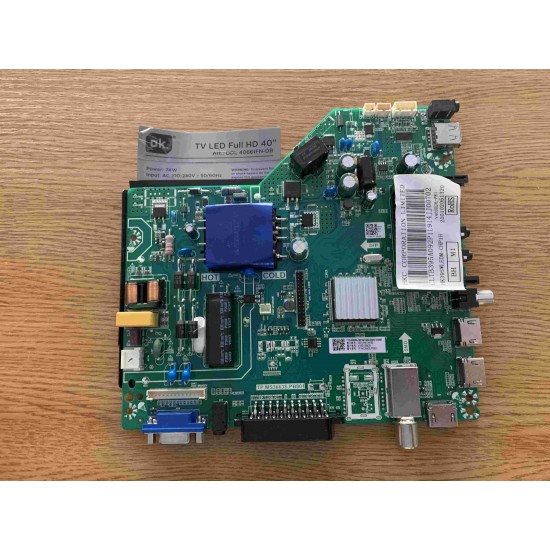 MAINBOARD OK. ODL 40661FN-DB TP.MS3663S.PB801 PANELV400HJ6-PE1 MAINBOARD OK. ODL 40661FN-DB TP.MS3663S.PB801 PANELV400HJ6-PE1