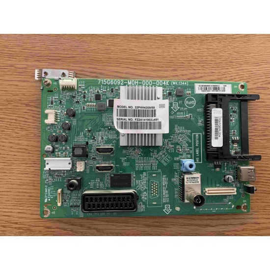 MAINBOARD PHILIPS 32PHH4309-88 FZ2 715G6092-M0H-000-004K MAINBOARD PHILIPS 32PHH4309-88 FZ2 715G6092-M0H-000-004K