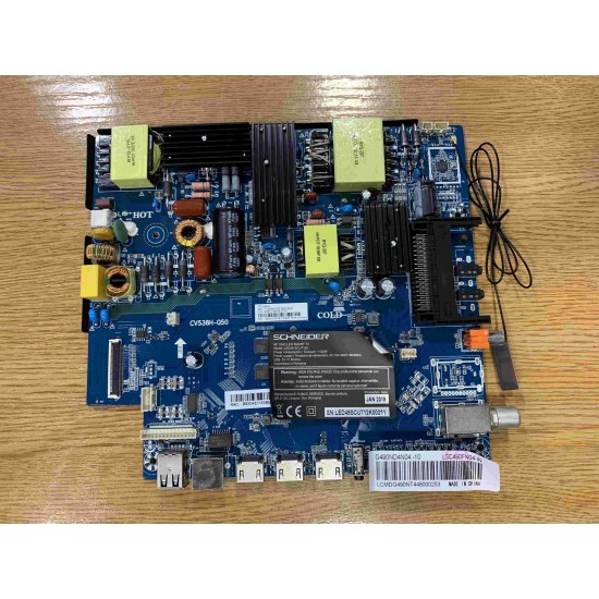 MAINBOARD SCHNEIDER LED49-SCU712H CV538H-Q50 PANEL G490ND4N04-10