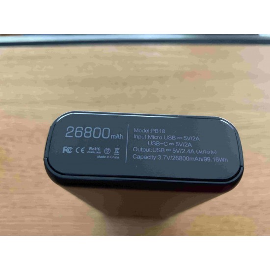 POWER BANK GACHI PB18 26800mAh 3 USB,1 MICRO USB,1 TIPO C POWER BANK GACHI PB18 26800mAh 3 USB,1 MICRO USB,1 TIPO C