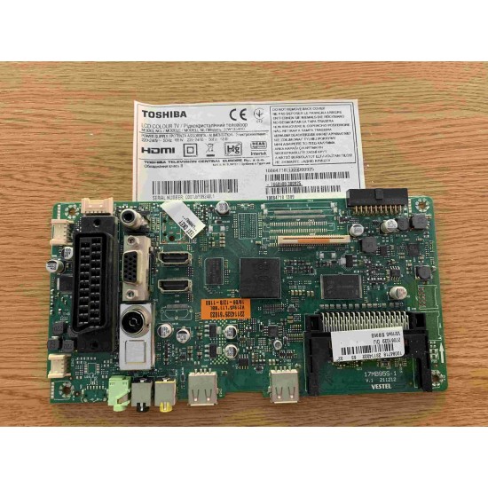 MAINBOARD TOSHIBA 32W1334DG 17MB95S-1 PANEL VES315WNDL-01 MAINBOARD TOSHIBA 32W1334DG 17MB95S-1 PANEL VES315WNDL-01