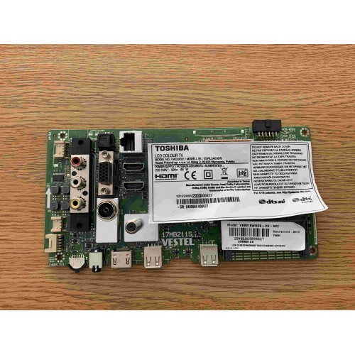 MAINBOARD TOSHIBA 32WL3A63DG 17MB211S PANEL VES315WNDS-2D-N22